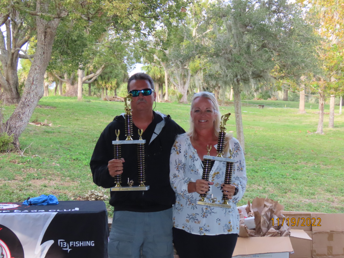 Way to Go Pam & Mike Hardy. Very Close Race, but pulled it out.